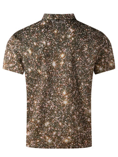 Polo Shirt Digital Printing Button Street Casual T-shirt