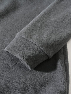 Slim-Fit Stand Collar Long Sleeve Pullover Coral Fleece Coat For Men