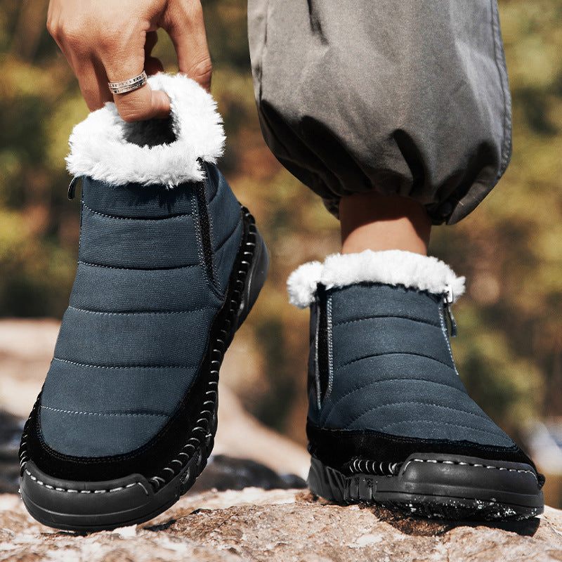 Plus Size Snow Boots Men's Outdoor Thickened Warm