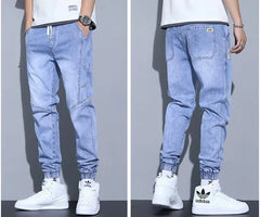 Men's Jeans Slim Fit Fashion Ankle-tied Harem Pants