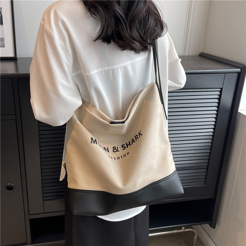 Popular All-matching Canvas Internet Celebrity Crossbody Shoulder Bag