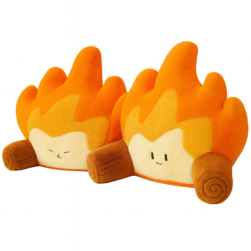 Small Flame Waist Rest Seat Cushions Home Armchair Back Creative Trending Plush Toy Gift
