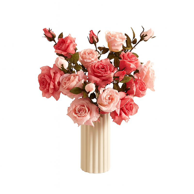 Artificial Flowers Dried Fake Flowers Retro Oil Painting Living Room Decoration