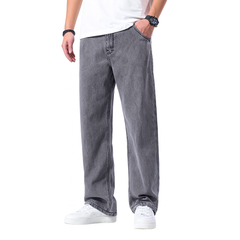 Lyocell Jeans Men's Loose Straight Casual