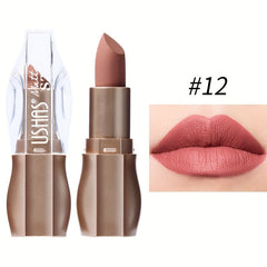 Kissable Colors: 12 Matte Long-Lasting Lipsticks-14
