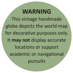 Artisan Furniture Home Decor Accessories - Brass Antique Tripod Globe - TikTopia