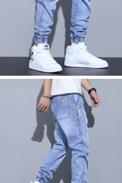 Men's Jeans Slim Fit Fashion Ankle-tied Harem Pants
