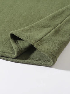 Slim-Fit Stand Collar Long Sleeve Pullover Coral Fleece Coat For Men