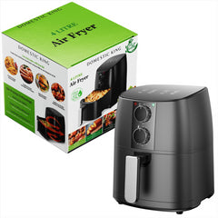 Domestic King 4L Air Fryer With Free Recipe Book - TikTopia