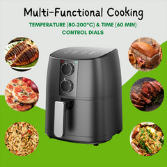 Domestic King 4L Air Fryer With Free Recipe Book - TikTopia