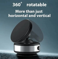 Vacuum-Lock Grip Magnetic Car Phone Holder
