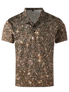 Polo Shirt Digital Printing Button Street Casual T-shirt
