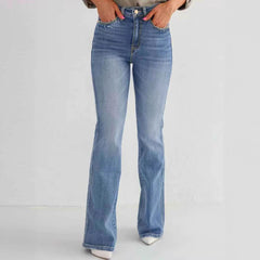 Women’s Slim Stretch High-Waisted Boot-Cut Jeans - TikTopia