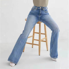 Women’s Slim Stretch High-Waisted Boot-Cut Jeans - TikTopia