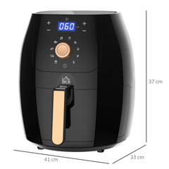 Air Fryer 1700W 5.5L with Digital Display Adjustable Temperature - TikTopia