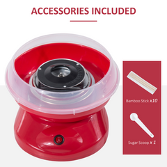 Candy Floss Machine, 450W-Red - TikTopia