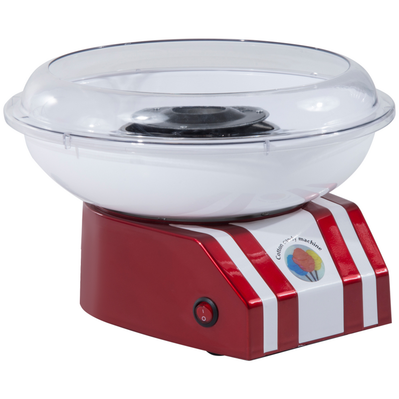 Candy Floss Machine, 450W-Red/White - TikTopia