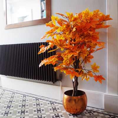125cm Orange Maple Acer Extra Large Artificial Tree - TikTopia