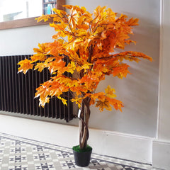 125cm Orange Maple Acer Extra Large Artificial Tree - TikTopia