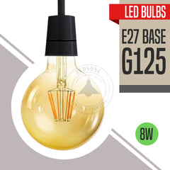2 Pack E27 LED Edison Dimmable Vintage Amber Glass Warm white 2700K Light Bulbs - TikTopia