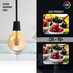 2 Pack E27 LED Edison Dimmable Vintage Amber Glass Warm white 2700K Light Bulbs - TikTopia