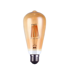 3Pack E27 LED Edison Dimmable Vintage Amber Glass Warm white 2700K Light Bulb, - TikTopia