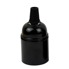 Retro Style Screw E27 Light Bulb Lamp Holder Base Pendant Socket Bulb Holder Edison Screw Black Plastic Lamp holder - TikTopia