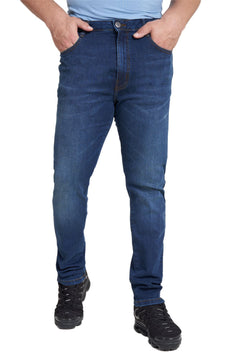 Mens Slim Leg Jeans Mid Wash - Size 36" - TikTopia