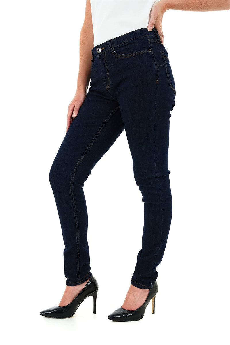 Ladies 5 Pocket Skinny Jean INDIGO 16 - TikTopia