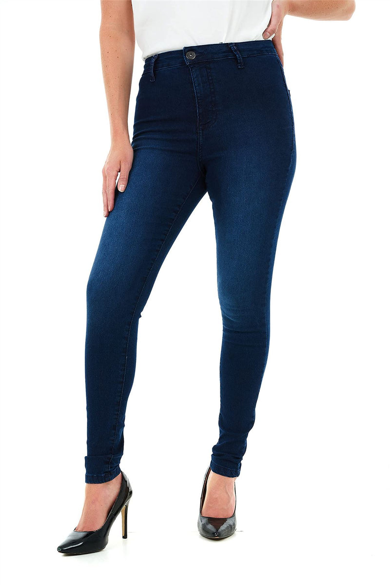 Ladies High Rise Jean Dark Wash - Size 18 - TikTopia
