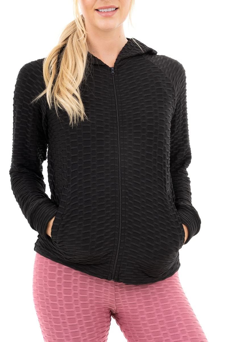 SOLID HONEYCOMB JACKET BLK M - TikTopia
