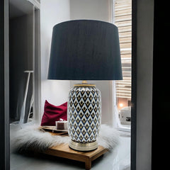43CM LAMP AND SHADE - TikTopia