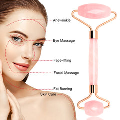 Jade Facial Massage Roller – Natural Beauty Tool for Glowing Skin - TikTopia