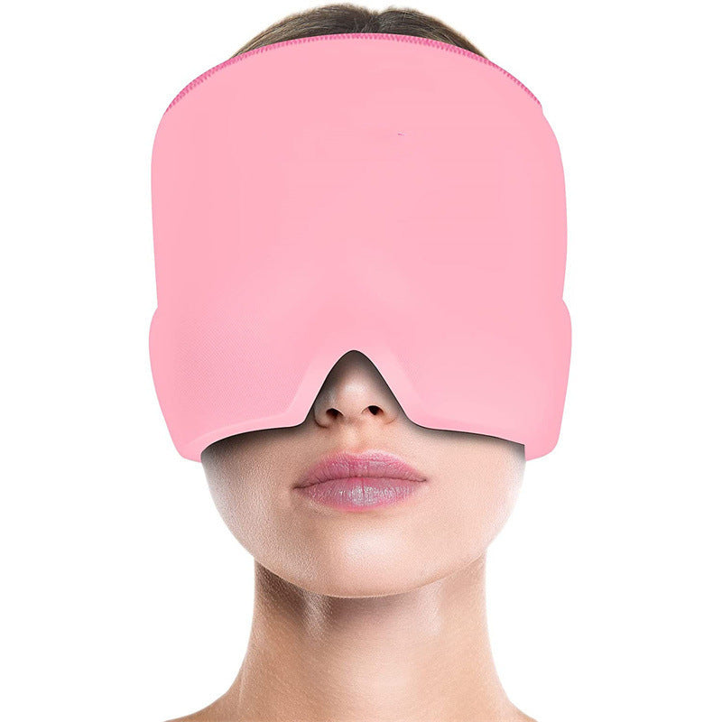 Migraine Relief Hat Cold Therapy Migraine Relief Products Comfortable Head Wrap Ice Pack Eye Mask For Puffy Eyes - TikTopia