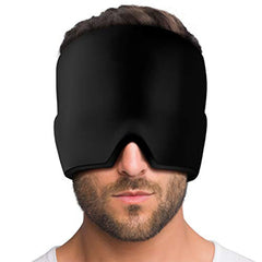 Migraine Relief Hat Cold Therapy Migraine Relief Products Comfortable Head Wrap Ice Pack Eye Mask For Puffy Eyes - TikTopia