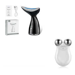 EMS Microcurrent Neck Face Beauty Device With 3 Colors LED Photon Therapy Skin Tighten Reduce Double Chin Face Lifting Devices - TikTopia