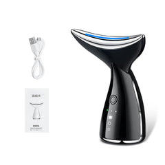 EMS Microcurrent Neck Face Beauty Device With 3 Colors LED Photon Therapy Skin Tighten Reduce Double Chin Face Lifting Devices - TikTopia
