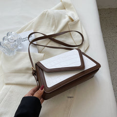 Stone Pattern Square Bag All-match One-shoulder High Sense - TikTopia