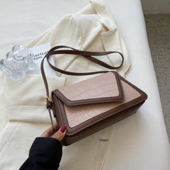 Stone Pattern Square Bag All-match One-shoulder High Sense - TikTopia