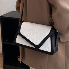 Stone Pattern Square Bag All-match One-shoulder High Sense - TikTopia