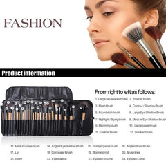Gift Bag Of 24 Pcs Makeup Brush Sets Professional Cosmetics Brushes Eyebrow Powder Foundation Shadows Pinceaux Make Up Tools - TikTopia