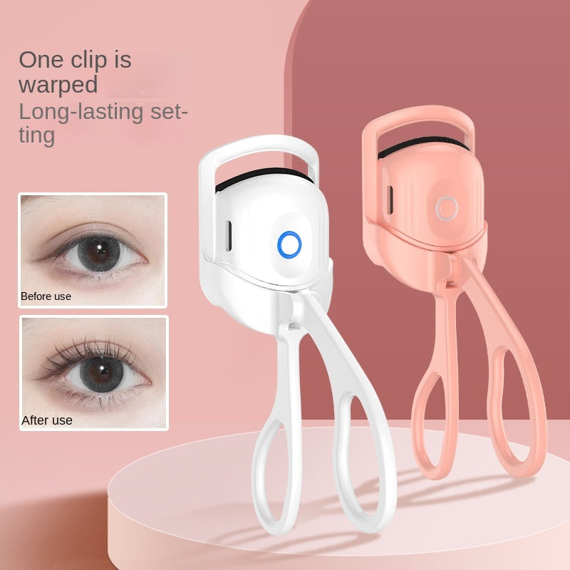 Eyelash Curler Portable Electric Heated Comb Eye Lash Long Lasting Eyelashes Curls Thermal Eyelash Curler Makeup Tools Heated Eyelash Curlers,Rechargeable Electric Eyelash Curler,Handheld Eyelash Heat - TikTopia