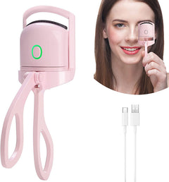 Eyelash Curler Portable Electric Heated Comb Eye Lash Long Lasting Eyelashes Curls Thermal Eyelash Curler Makeup Tools Heated Eyelash Curlers,Rechargeable Electric Eyelash Curler,Handheld Eyelash Heat - TikTopia