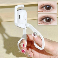 Eyelash Curler Portable Electric Heated Comb Eye Lash Long Lasting Eyelashes Curls Thermal Eyelash Curler Makeup Tools Heated Eyelash Curlers,Rechargeable Electric Eyelash Curler,Handheld Eyelash Heat - TikTopia