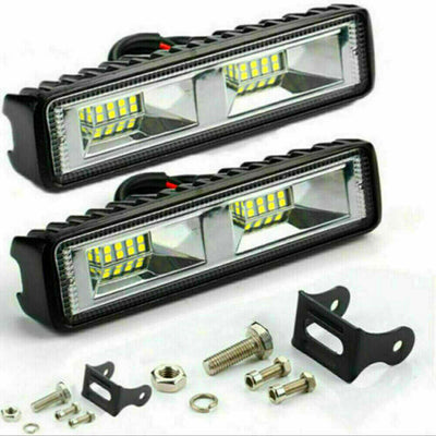 2x 48W LED Work Light Bar Flood Spot Lights Driving Lamp Offroad Car SUV 12V UK - TikTopia