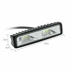 2x 48W LED Work Light Bar Flood Spot Lights Driving Lamp Offroad Car SUV 12V UK - TikTopia