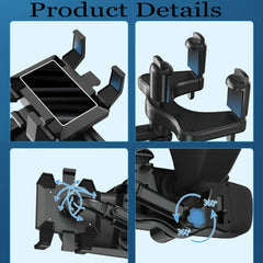 Rotatable And Retractable Car Phone Holder Rearview Mirror UK Stock - TikTopia