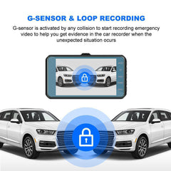 Dashcam Pro DUAL REAR Car Camera  Wide Angle 1080p With 32GB SD Card - TikTopia