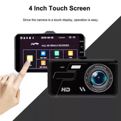Dashcam Pro DUAL REAR Car Camera  Wide Angle 1080p With 32GB SD Card - TikTopia