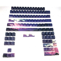 Sunset Starry Sky Keycaps PBT Five-Sided Sublimation Keycaps OEM Mechanical Keyboard Keys Personality - TikTopia
